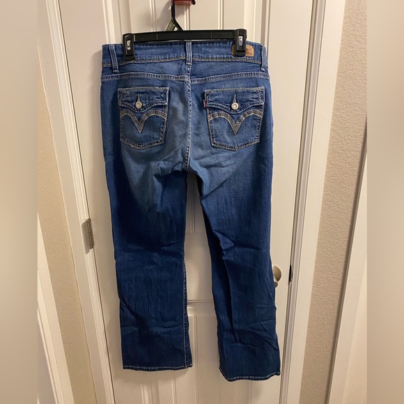 Levis Jeans 14 M 529 Curvy Bootcut Stretch Blue Denim 14M Boot Cut - Picture 3 of 9